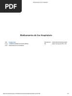 Medicamentos de Uso Hospitalario