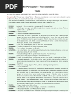 Teste 2 - Texto Dramático (Episódio de O Cavaleiro Da Dinamarca) e Gramática