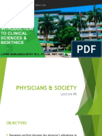 Ics & Bioethics Lec 6 Physicians & Society