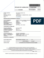 Certificado de Calibracion Llave Torque