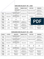 Horario Escolar 5º