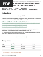 Study Guide: Conditioned Reinforcers in The Social Setting (ABA Inside Track Podcast Episode 2)