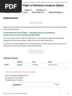 Study Guide - A Flight of Behavior Analysis (Baer) - BEHV 5610 Section 910 - ABA Foundations, Concepts and Principles 1 (Summer 2022 SUM)