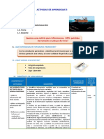 D3 A2 SESION COM. Leemos Una Noticia para Informarnos. ¡SOS Petróleo Derramado en Playas de Lima!