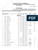 PSC Rank List May