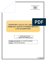 Projet Martin Carnet de Ferraillage Et Note de Calcul