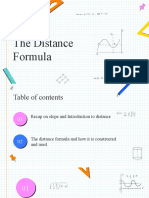 The Distance Formula