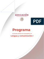 Lengua y Comunicacion I