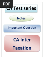 Taxation Important Q's CAtestseries