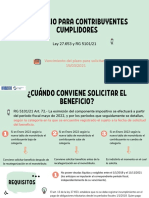 Beneficio para Contribuyentes Cumplidores