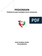 Pedoman Pengeloaan Sumber Daya Manusia