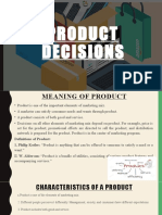 Product Decisions