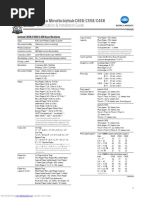 Bizhub - c658 Specification & Installation Guide