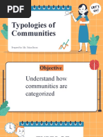 Cesc Typologies of Communities