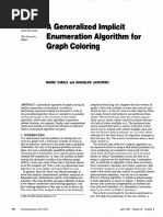 A Generalized Implicit Graph Enumeration Algorithm For Graph Coloring 1982