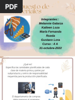 Exposicion - 3 - Presupesto de Materiales - 31 - Oct