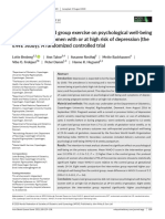 Acta Obstet Gynecol Scand - 2020 - Broberg - Effect of Supervised Group Exercise On Psychological Well Being Among Pregnant