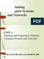 Q4 WK1 Maintaining Computer Systems and Networks