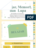 Ppt. Psikologi Belajar, Memori Dan Lupa