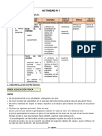 2° Grado - Educación Fisica Sesión N°01