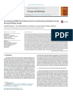 An Integrated BIM Based Framework For Minimizing Embodied - 2016 - Energy and Bu