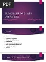 PRINCIPLES OF CLASP DESIGNING (Autosaved)