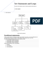 Control Flow Statements and Loops