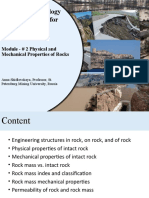 Module 2 Physical and Mechanical Properties of Rocks 2