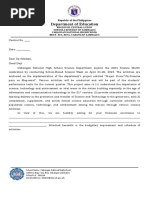 Solicitation Letter