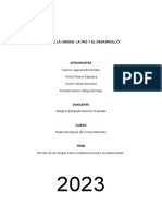 Año de La Unidad, La Paz Y El Desarrollo