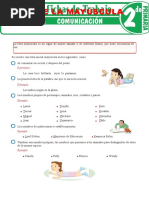 El Uso de La Mayúscula para Segundo Grado de Primaria