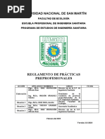 Reglamento de Practicas Preprofesionales Ing Sanitaria 2023 V2.0