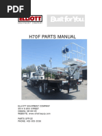 H70F Parts Manual: Elliott Equipment Company 3514 S 25th STREET OMAHA, NE 68105 Parts Office PHONE: 402-933-3336