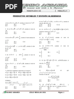 3-ALGEBRA SEMINARIO III (Productos Notables - Division Algebraica)