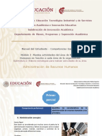 Recursos Humanos - Manual Del Estudiante - MI. S2. Elabora Estrategias para Realizar Actividades de Su Área