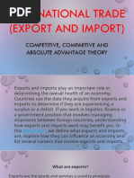 Internas Trade Ompetitive, Comparative and Absolute Advantage