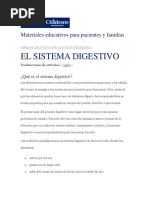 El Sistema Digestivo