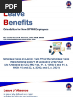 Leave Benefits (Cecilia Nacional)