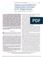 A Model Predictive Control Method For Grid-Connected Power Converter Without AC Voltage Sensors