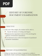 Lesson 2-History of Forensic Document Examination