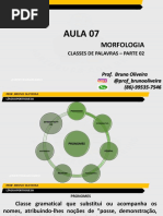 Aula 07 - Morfologia (Classes de Palavras) - Parte 02