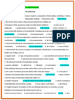 MCQ of Diagnosis Bacterial