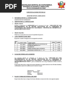 Especificaciones Técnica Agregados