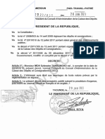 Décret No 2023 - 035 Du 20 Janvier 2023 Portant Nomination Du Président Du Conseil D'administration de La Caisse Des Dépôts Et Consignations