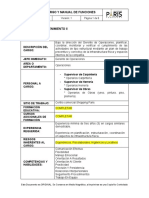 Perfil y Manual de Funciones Gerente de Mantenimiento Ii