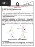 13.vapour Absorption Refrigeration (H2O-NH3)