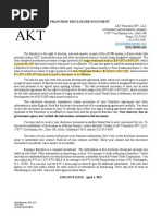 XPOF Discloses Terminated Studios & Studios That Ceased Operations - FDD Table 3 - Combined From AKT, CycleBar, Club Pilates, Pure Barre FDDs