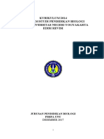 Kurikulum Prodi S1 Pend Biologi FMIPA 2014 UNY Edisi Revisi