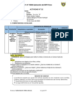 Experiencia de Aprendizaje Del 18 de Mayo Del Dia Jueves