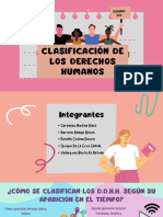 Clasificación de Los Derechos Humanos